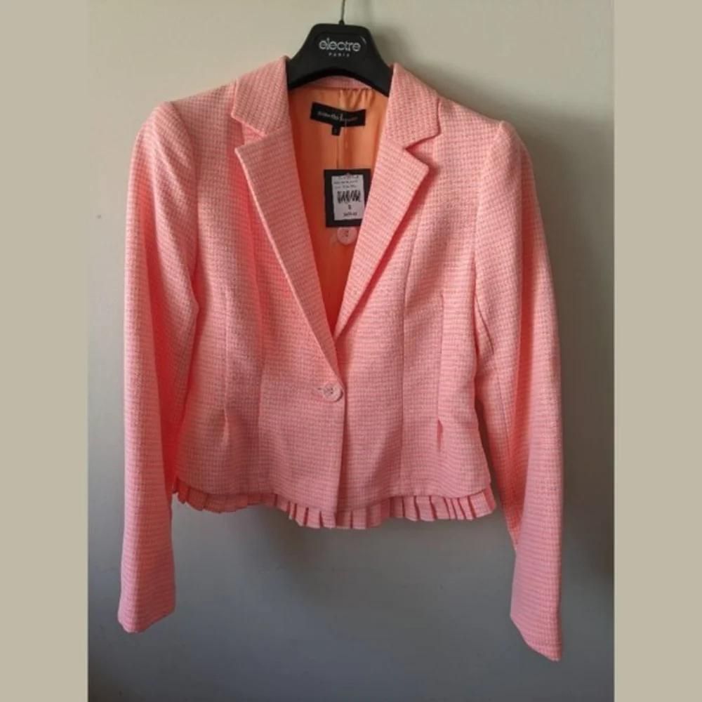 NWT Nanette Lepore Blazer Size (8) Tangerine - Picture 1 of 16